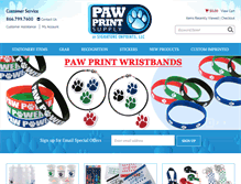 Tablet Screenshot of pawprintsupply.com